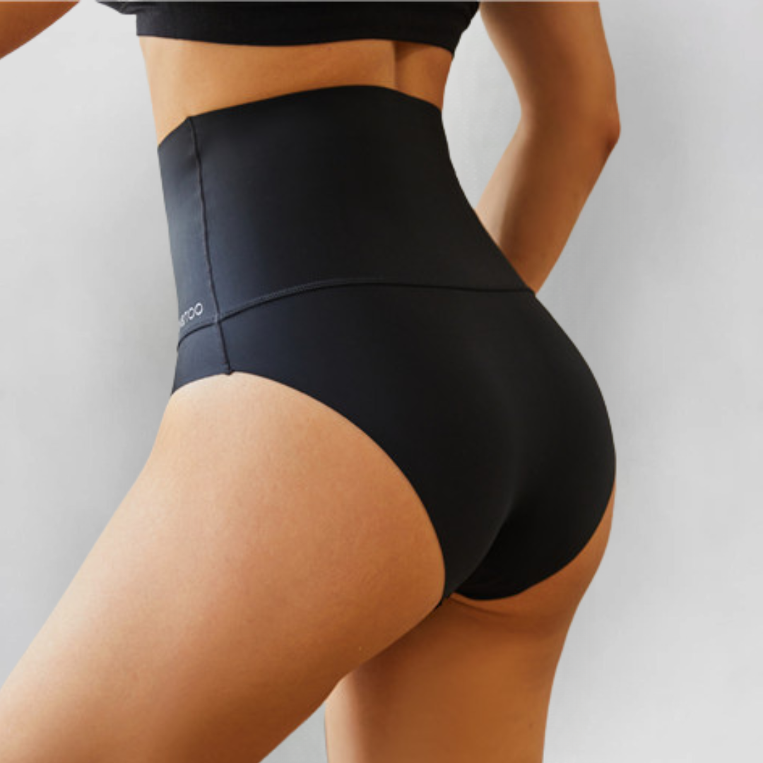 Bezszwowe majtki z wysokim stanem, wyszczuplający brzuch, nylon i spandex, komfortowe dopasowanie