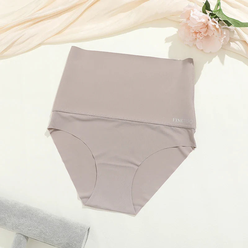 
                  
                    Bezszwowe majtki z wysokim stanem, wyszczuplający brzuch, nylon i spandex, komfortowe dopasowanie
                  
                