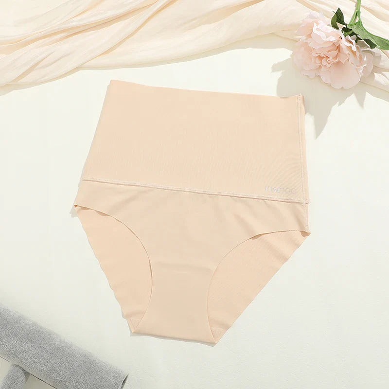 
                  
                    Bezszwowe majtki z wysokim stanem, wyszczuplający brzuch, nylon i spandex, komfortowe dopasowanie
                  
                