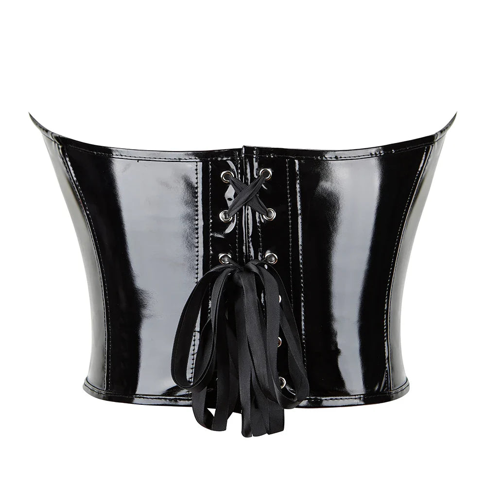 
                  
                    Lateksowy gorset underbust bez ramiączek
                  
                
