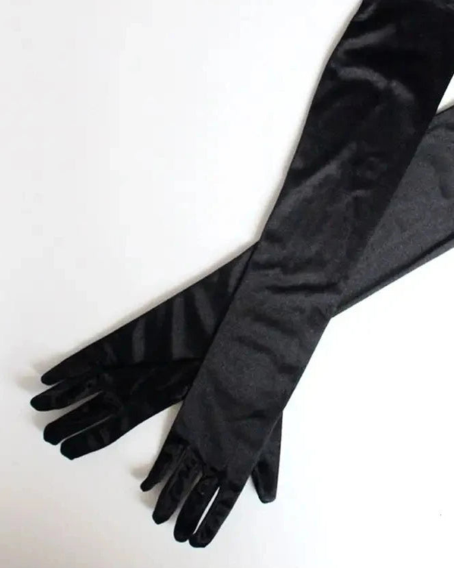 Satynowe rękawiczki