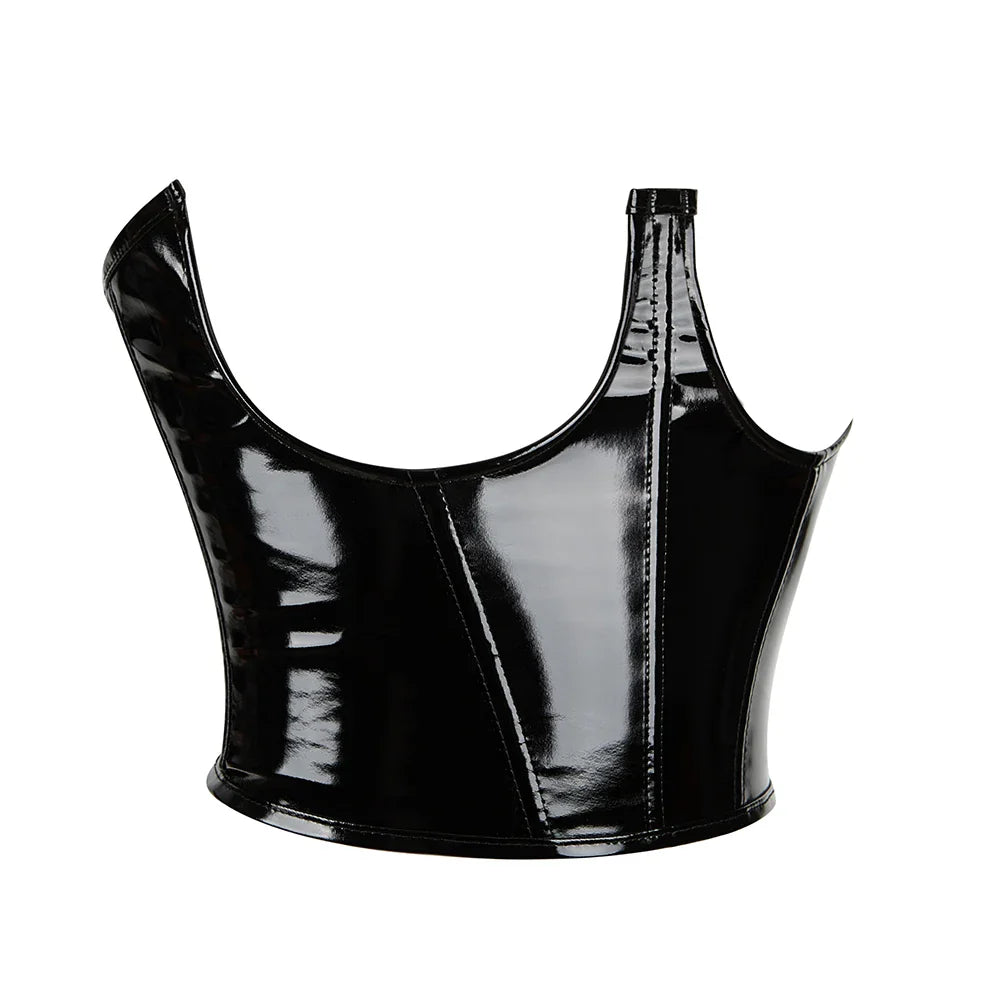 
                  
                    Lateksowy gorset underbust bez ramiączek
                  
                